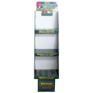 China Garden Tools POS Cardboard Shipper Display Customized Logo Flat Packing on sale