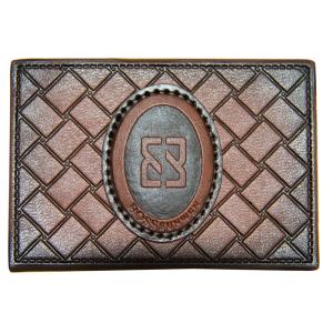 Logo embossed up Jeans Black Patch Custom Embossed Leather Patches