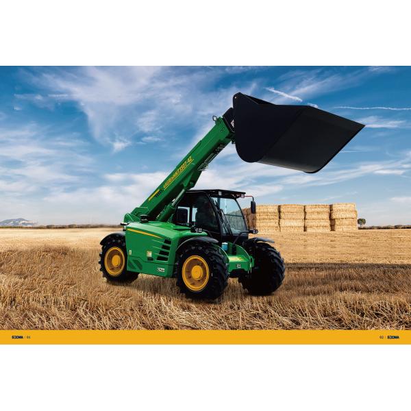 Telescopic Handler 4.5 Ton Truck Warehouse Telehandler with Yuchai/Cummins Engine Model