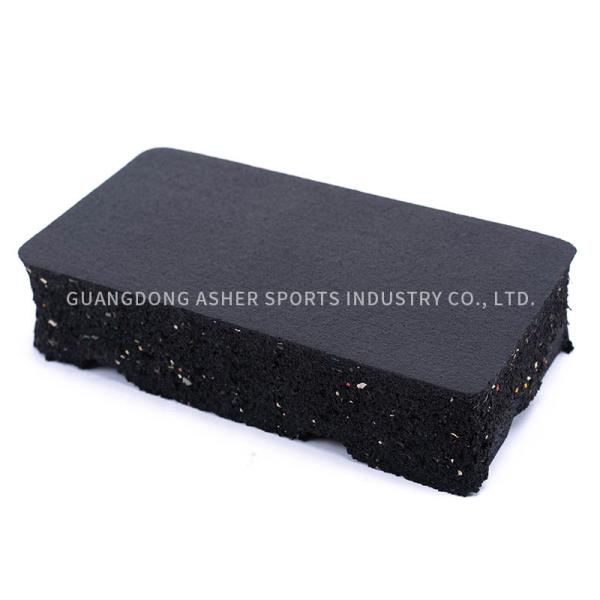 Quality Anti Slip Interlocking Rubber Floor Tiles , High Density 20mm Rubber Gym Flooring for sale