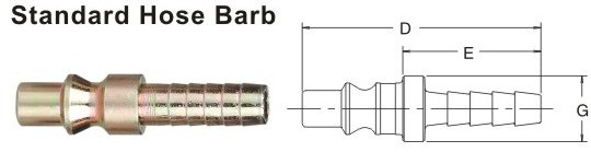 ARO 210 Series Pneumatic Quick Connect Coupling 1/4" NPT Female Thread Nipple