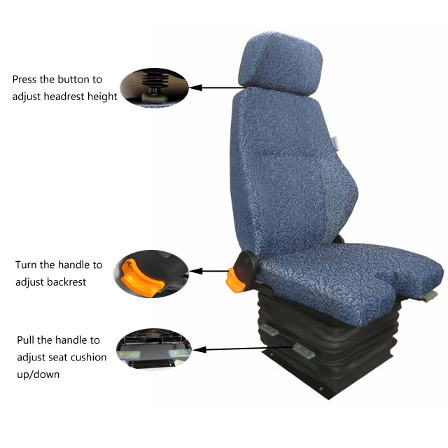 Static U-Shaped Cushion Height Adjustment Tower Crane Seat Replacement