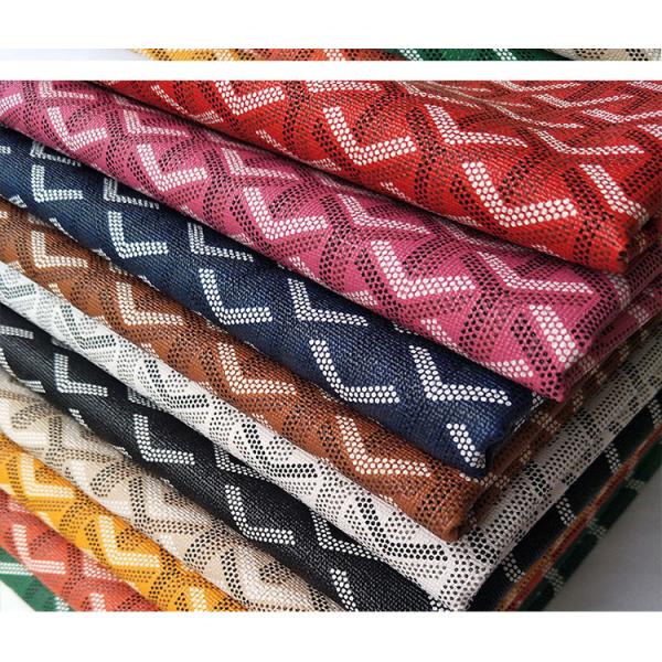 Imitated Goyard Style PVC Leather Brushed Base For Handbag Packing Box Phone Case Decoration Usage