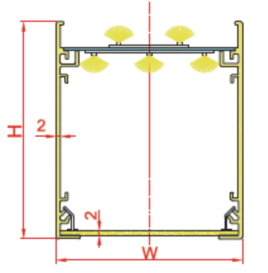Double Side Hanging Circle Light 90V-277V Led Ring Pendant Ceiling Light