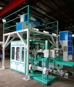 China Wheat Grain Feed Peanuts Automatic Bagger Machine HMI Touch Screen wholesale