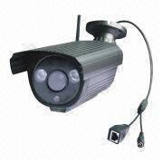 China Wireless IP Cameras with 1280 x 720 at 720P Night Vision, Waterproof, H.264 Compression wholesale
