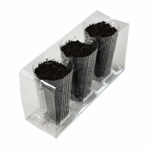 Quality Customized 3 Cavity Clamshell Clear Pet Deep Cavity Seedling Tray for sale