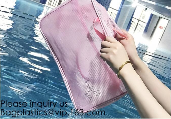 Custom Clear Pvc Lady Handbag Set Transparent Beach Tote Bag With Inner Pouch,Shoulder Tote Holographic PVC Beach Bag
