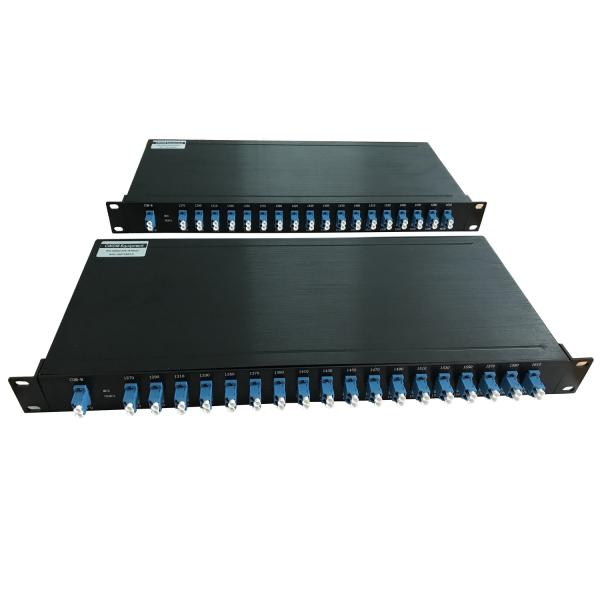 Quality Optical Multiplexer Fiber MUX DEMUX Transceiver PON Networks 20CH 1U 19 Inch For CWDM System for sale