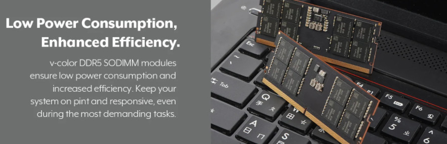 SODIMM DDR5 Desktop Memory 5600MHz 32GB 1.1V Low Power Consumption
