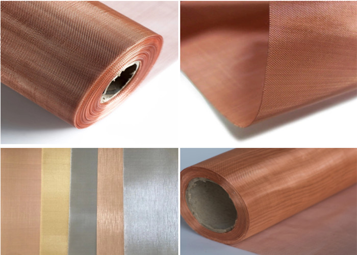 40-400 Mesh Brass Copper Wire Mesh Roll Electromagnetic Signal Shielding Mesh