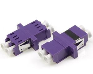 China Fiber Optic Adaptors LC LC OM4 Duplex Plastic Material Multimode Telecom Use wholesale