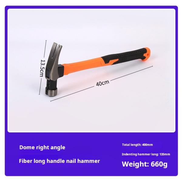Quality Steel Claw Hammer Hand Tools Durable Rust Resistant With TPR Non-Slip Handle for sale
