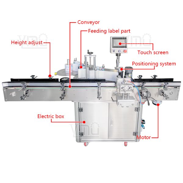 Automatic Round Bottle Labeling Machine 2000-4000 Bottles/Hour