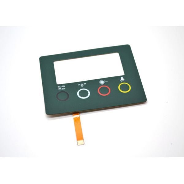 Four Embossed Button FPC Membrane Switch Keypad With Clear Display Window