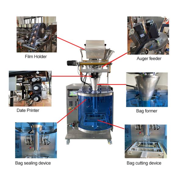 Cheese 3 Side Sealing Machine 110mm 150g Small Sachet Packing