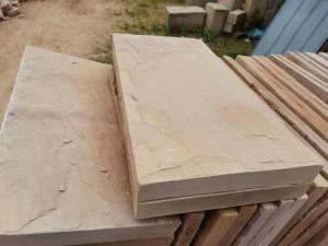 China Resilient Split Face Sandstone Cladding Tiles For Landscape Projects wholesale