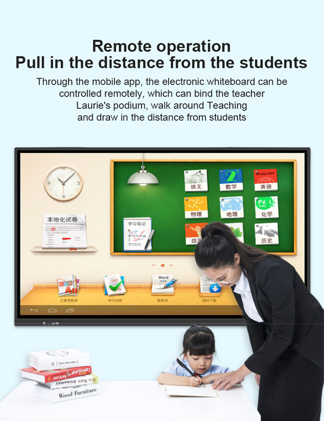 TFT 75 Inch Interactive Flat Panel Digital Smart Board For Conference