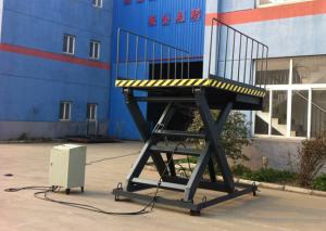 China Hydraulic Loading Elevating Dock Lift For Container Loading Goods With Manual Safety Valve wholesale