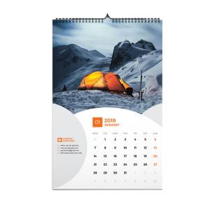 China 12 Months Custom Calendar Printing , Full Color Custom Wall Calendars With Hanger wholesale