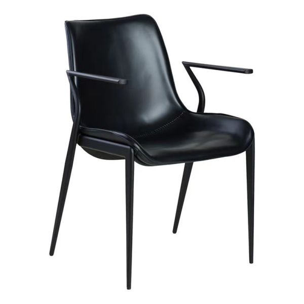 Modern Metal Wood Frame 45cm Living Room Dining Chairs