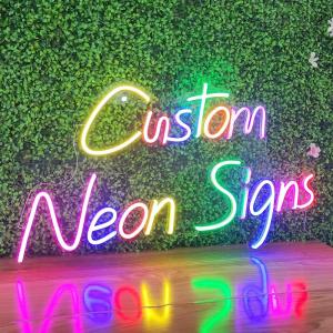 Wedding Party LED Neon Sign 6mm 8mm  10mm RGB Backboard Type Commercial Neon Signs