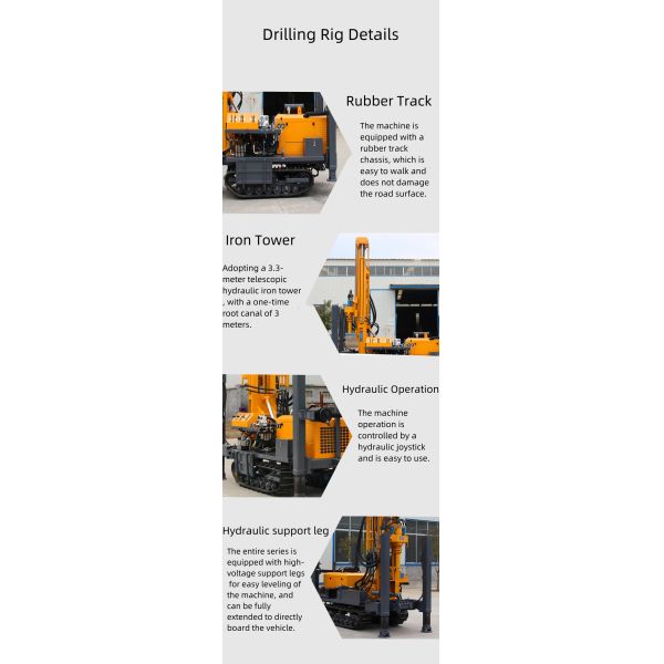 200m Deep Borehole Water Well Drill Rig Water Well Drilling Machine Drilling Rig for Water Well