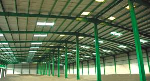 China Custom Fabricated Pre-engineered Building Steel Structure Building Double Span wholesale