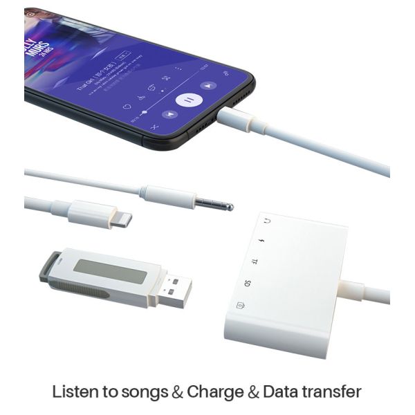plug playing 5 In 1 USB OTG Lightning Adapter For Apple