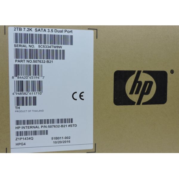 High Durability HP Hard Disk 507632-B21 508040-001 SATA 2TB 1 Year Warranty