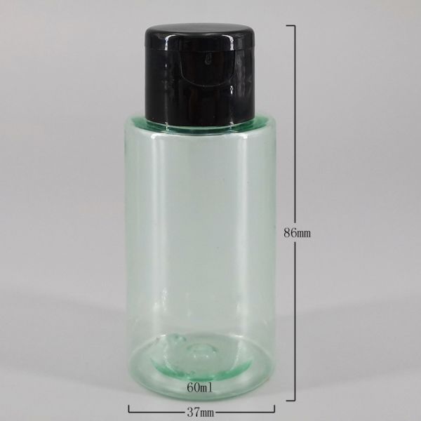 Clear Green 24mm Mini 2.1oz Plastic Liquor Bottles