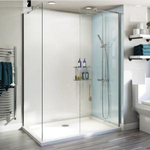 Walk In Fixed Glass Shower Screen  6mm 8mm Tempered Customized Size