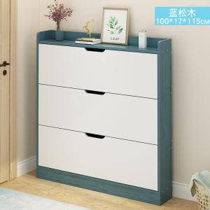 Rectangular 3 Layer Modern Shoe Storage Cabinet , 100cm Long Sideboard Shoe Cabinet
