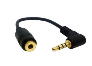 Headset Design Stereo Audio Cable / Audio Jack Cable 1.5 M Customize Length
