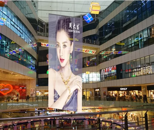 High Performance 1000x500mm Transparent Glass LED Screen