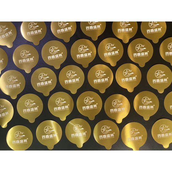 Aluminum Foil Lid Heat Seal Composite Lid For PS Cup Jar Bottle