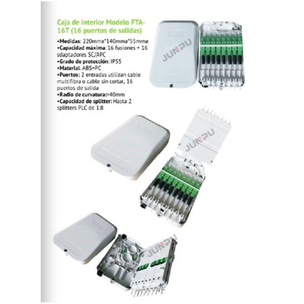 Outdoor Fiber Optic Distribution Cabinet 16 core with SC adapter