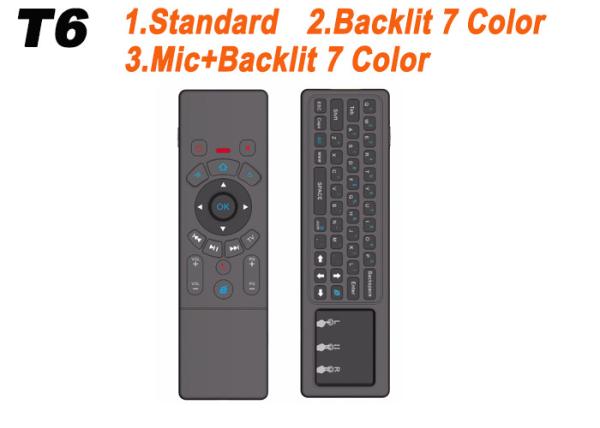 Quality T6 Air Mouse 2.4G Mini Wireless Keyboard Touchpad Remote Control for Android TV BOX for sale