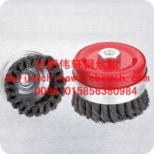China Twist Knotted Wire Brushes With Bridle on sale