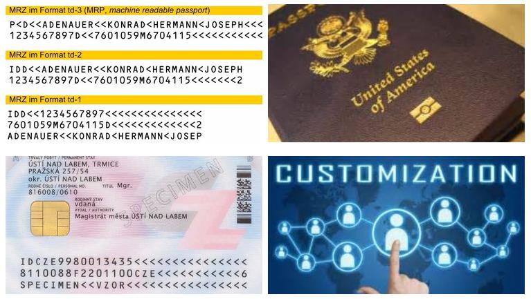 USB 2.0 Interface CMOS 5MP ID Card Reader for Airport Passport Verification Device