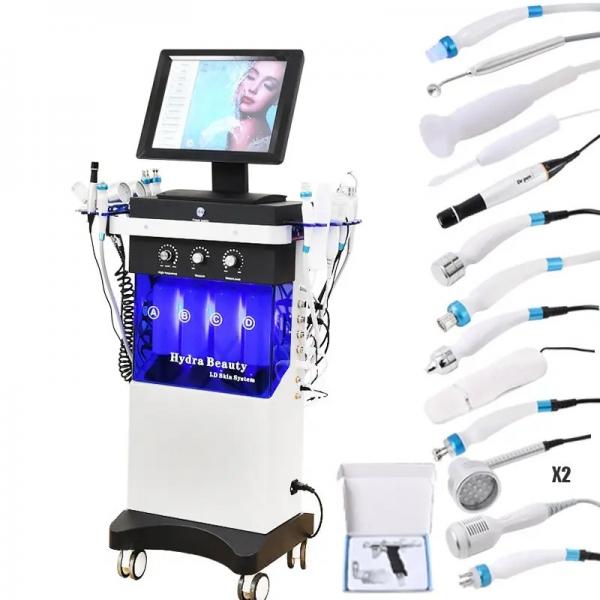 Quality 14 In 1  Hydra Dermabrasion Machine Oxygen Injector H2O2 Oxygen Facial Skin Care for sale