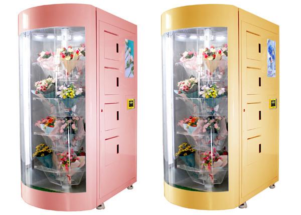 Quality High-End Flower Vending Machine for Selling Bouquets with Transparent Glass Window and Cooling System Smart Vending for sale
