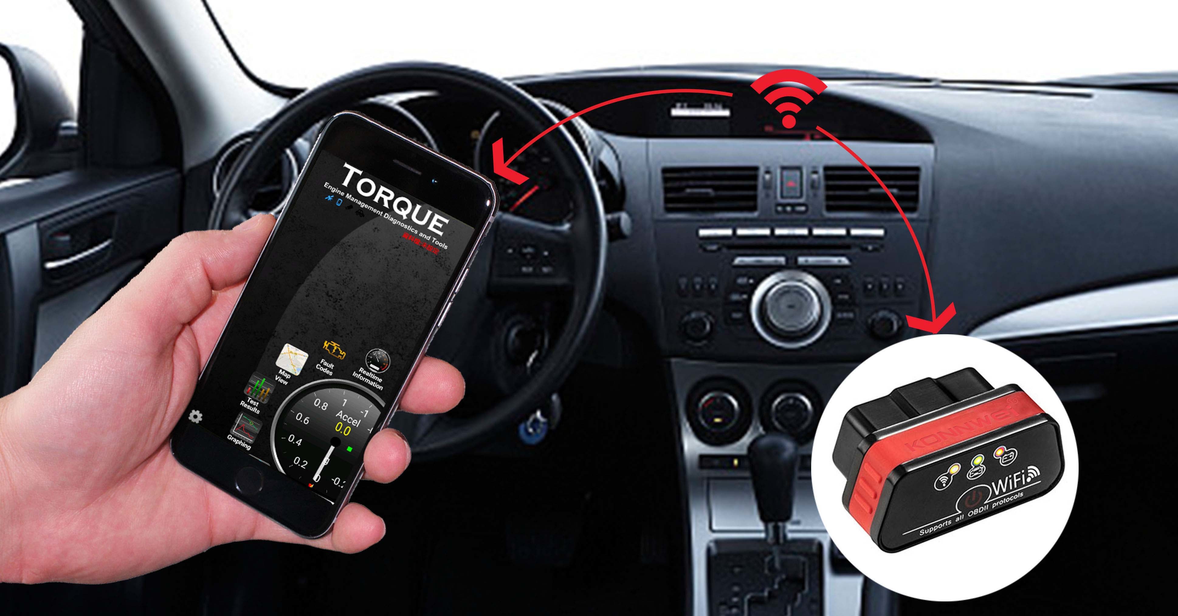 Intellegent ELM327 wireless car diagnostic device Scan Wifi support Android IOS System