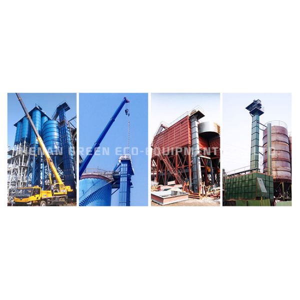 Large Capacity Chain Bucket Elevator Machine For Cement Silo Easy Operation