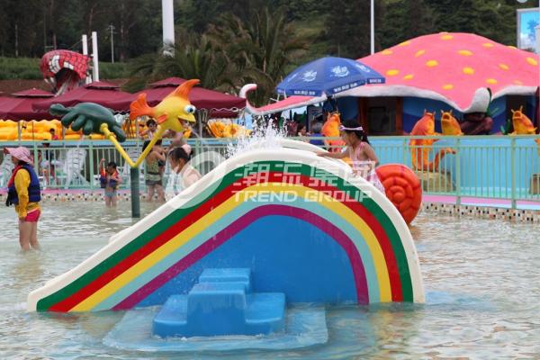 Quality Small Rainbow Bridge Slide, Children Water Park Slide of Small Waterpark for Kids for sale