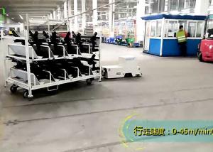 China Towing AGV Guided Vehicle , AGV Magnetic Tape Two Tons Loading For Dolly Movement wholesale