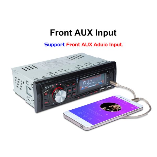 Enabled Bt Car Stereo Car Radio Cd Player Bluetooth Iso Cable Optional