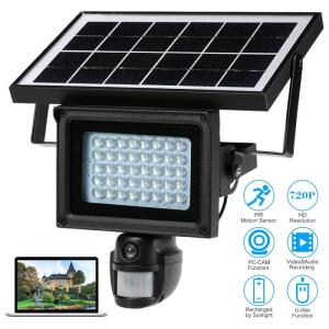 Smart Alarm Motion Sensor Security Camera , Home Video Surveillance Systems Solar