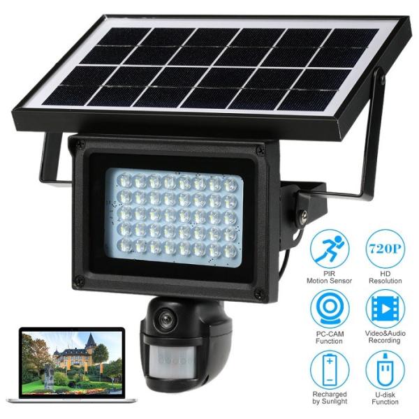 Quality Smart Alarm Motion Sensor Security Camera , Home Video Surveillance Systems Solar for sale