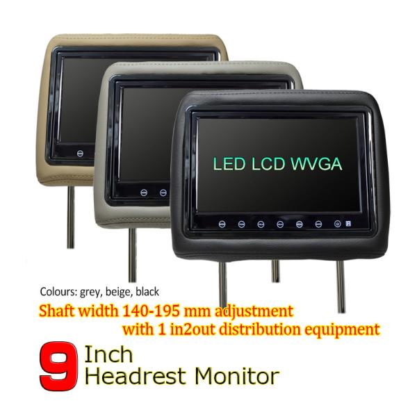 Quality High Resolution Portable Headrest Monitors , Car Pillow Monitors Low Power Consumption for sale